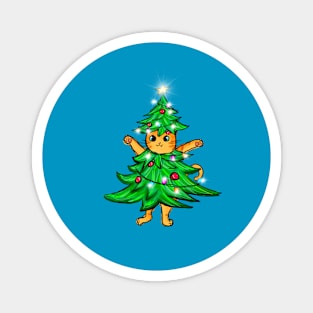 Funny Catmas Tree Magnet